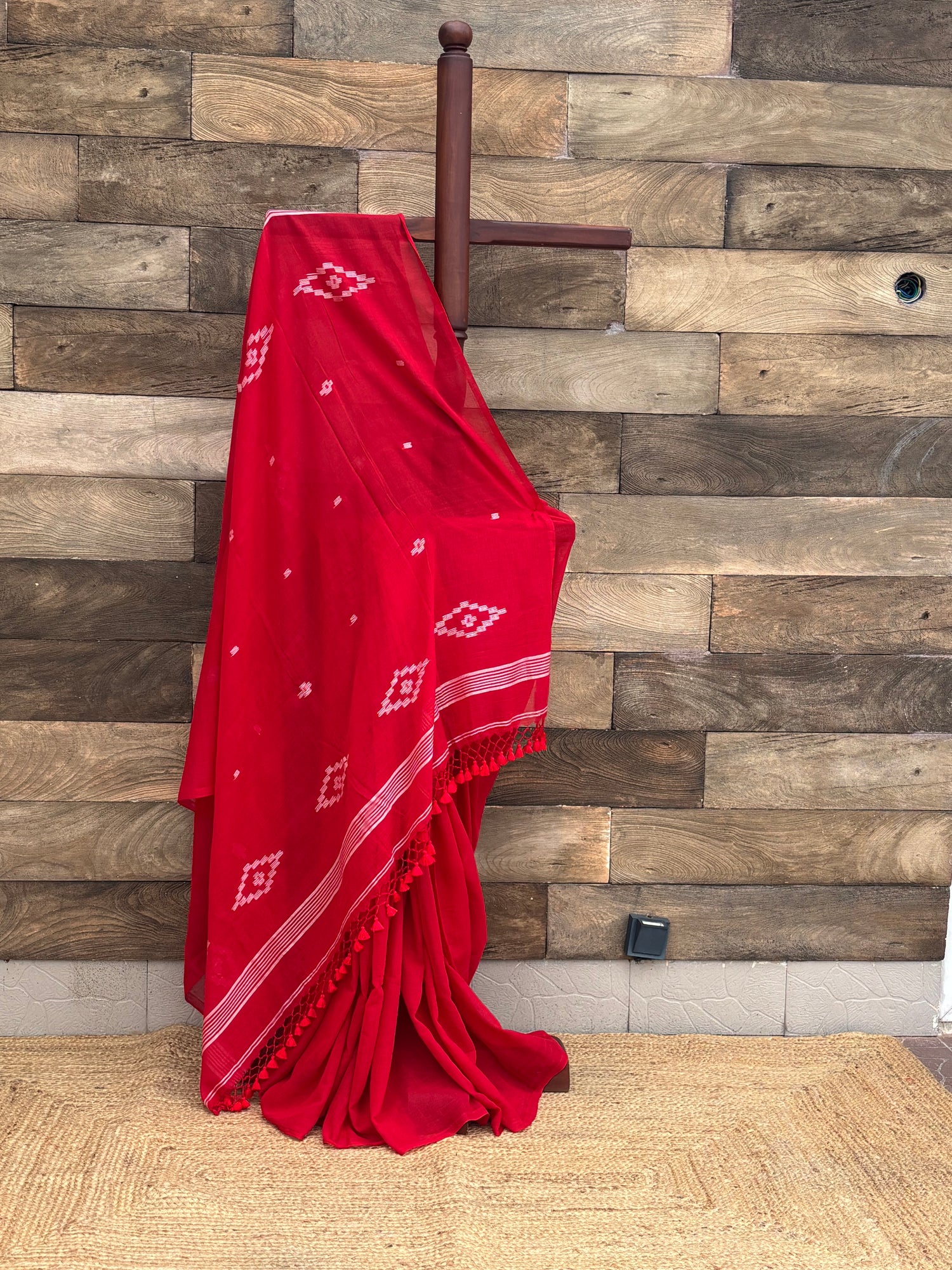 Soft cotta  Phulia  jamdani saree