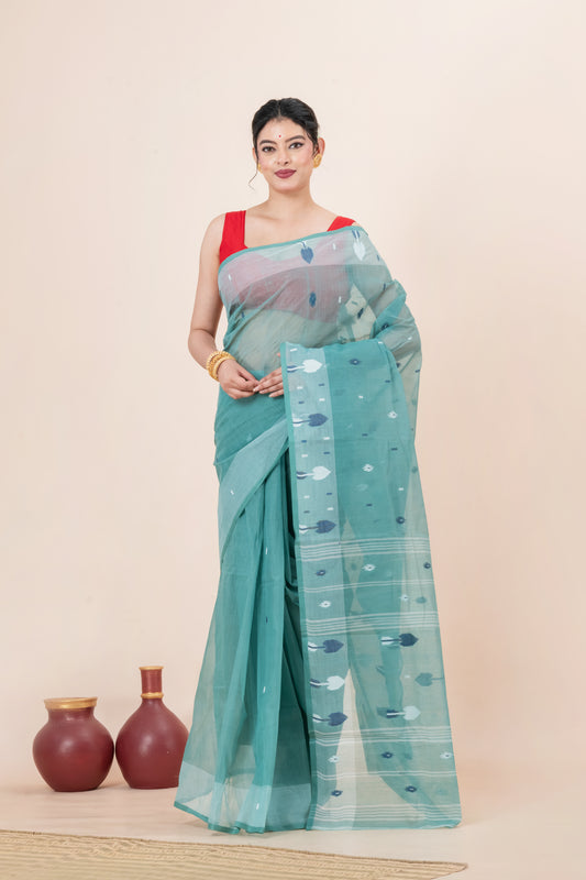 Pure cotton jamdani Saree