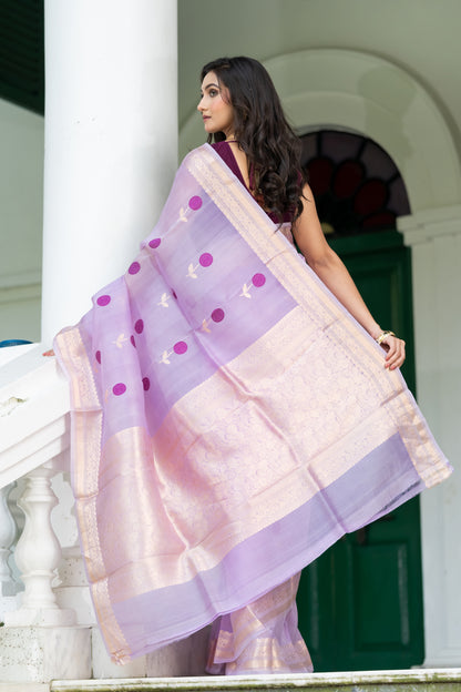 Pure Kora Banarasi saree