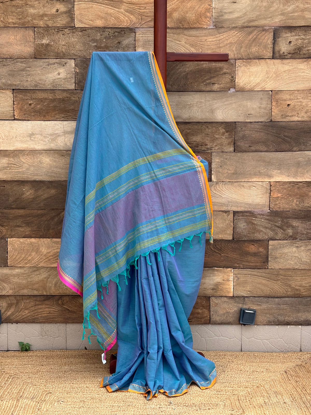 Nelambory Pure Cotton Dhonekhali Saree