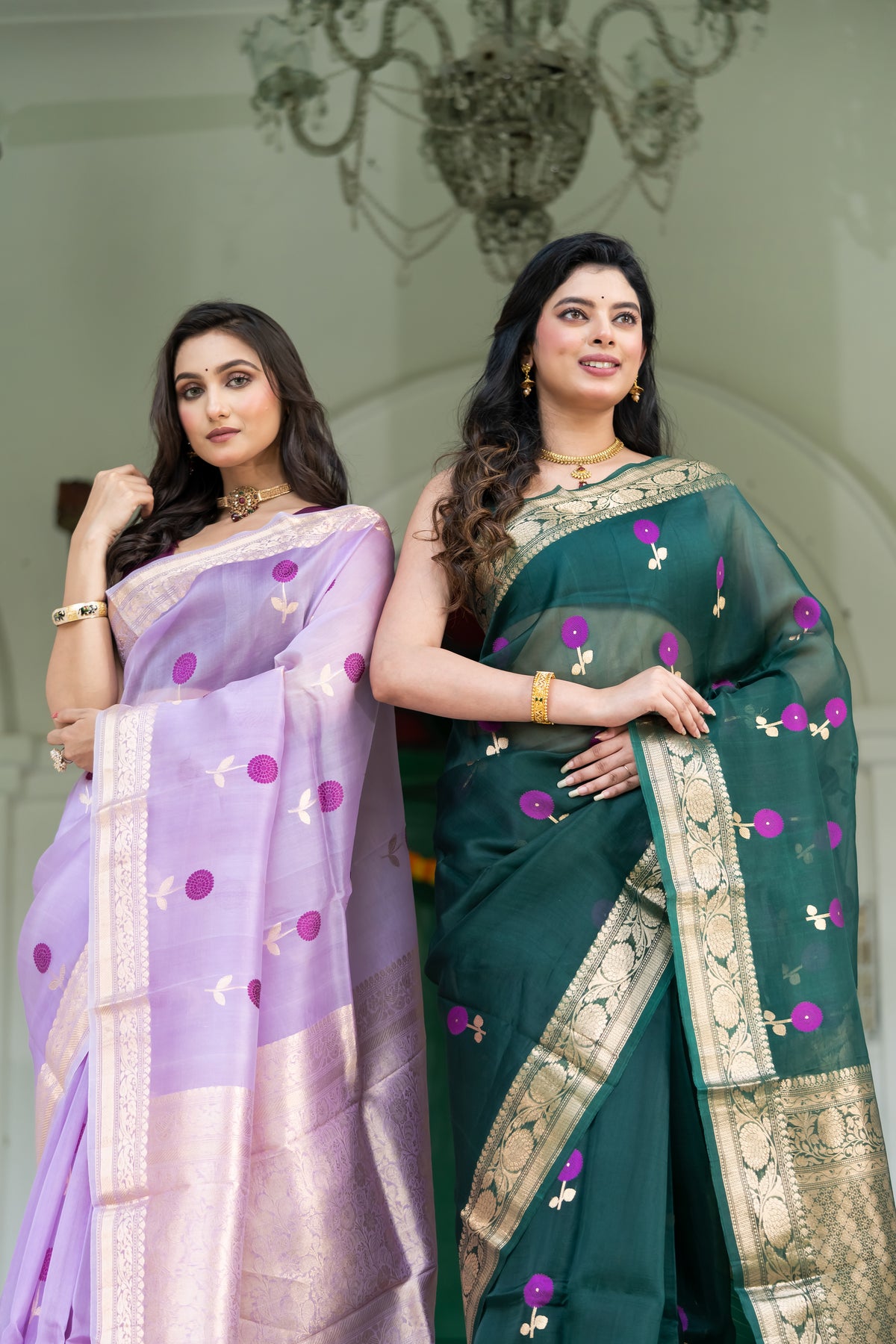Pure Kora Banarasi Saree