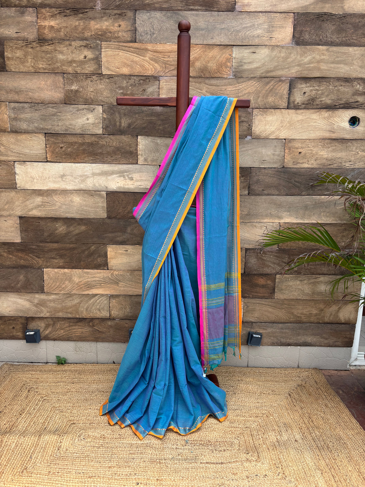 Nelambory Pure Cotton Dhonekhali Saree
