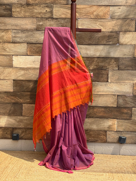 Pure Cotton Dhonekhali Saree 5