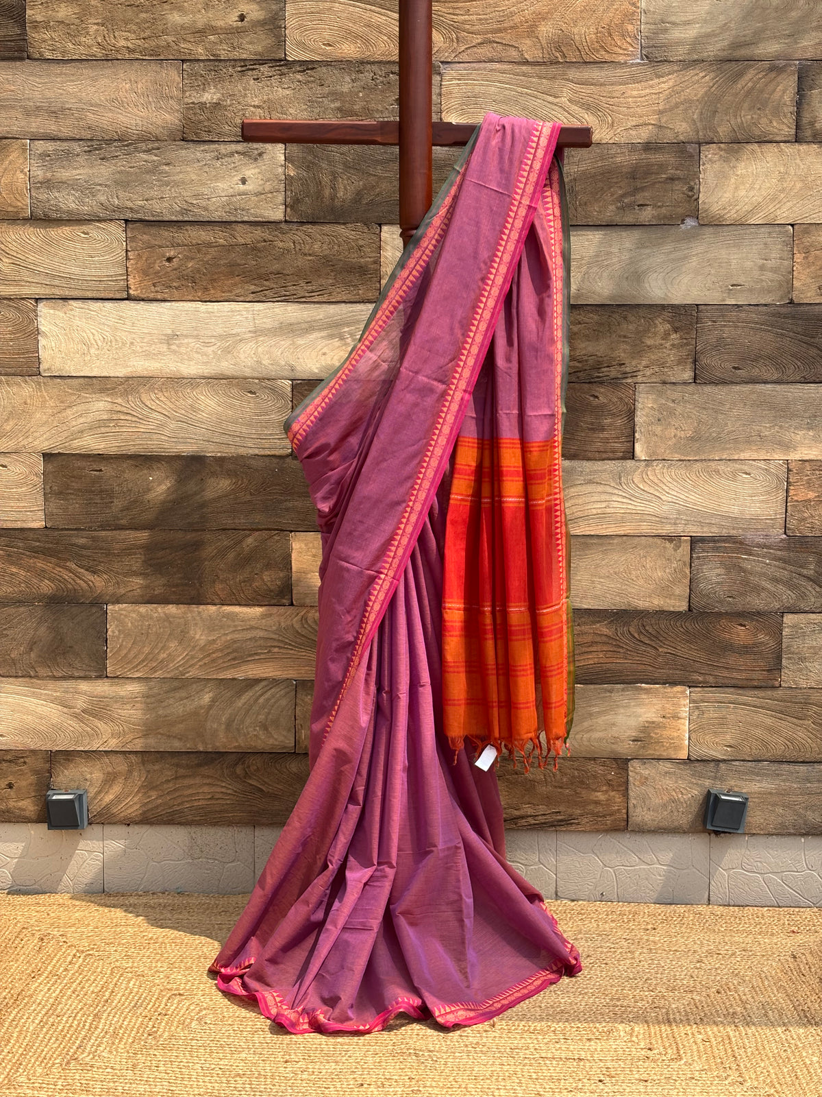 Pure Cotton Dhonekhali Saree 5