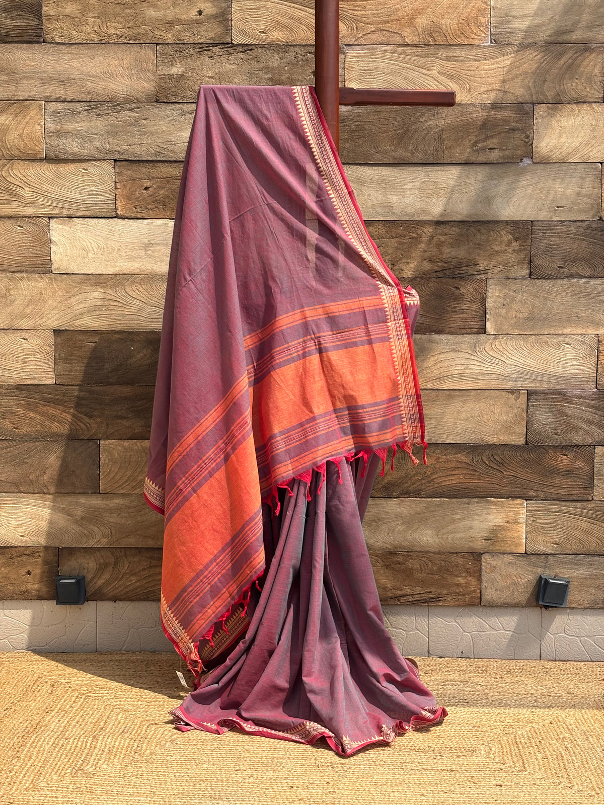 Pure Cotton Dhonekhali Saree 3