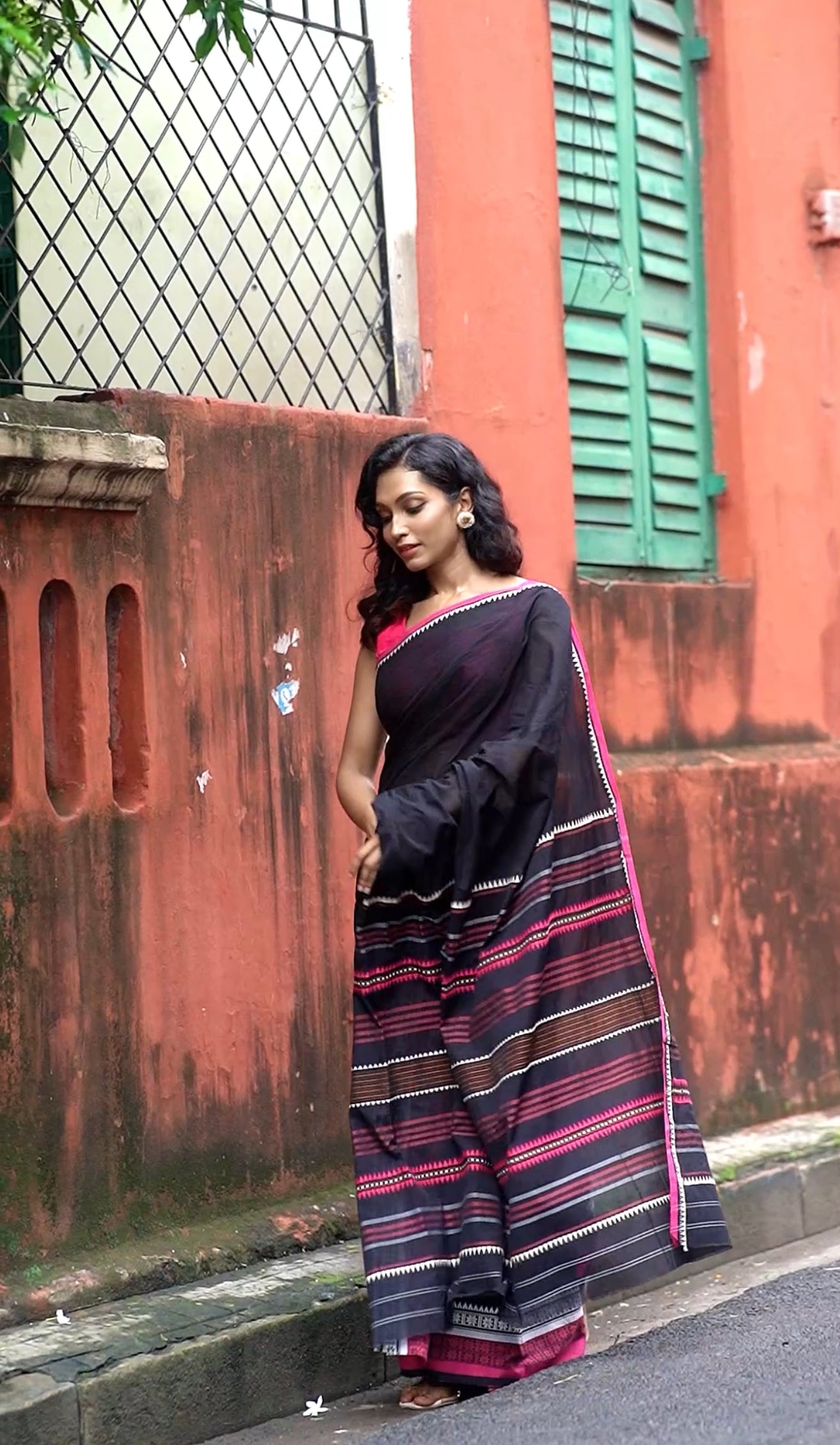 begumpuri pure cotton saree traditional handwoven women