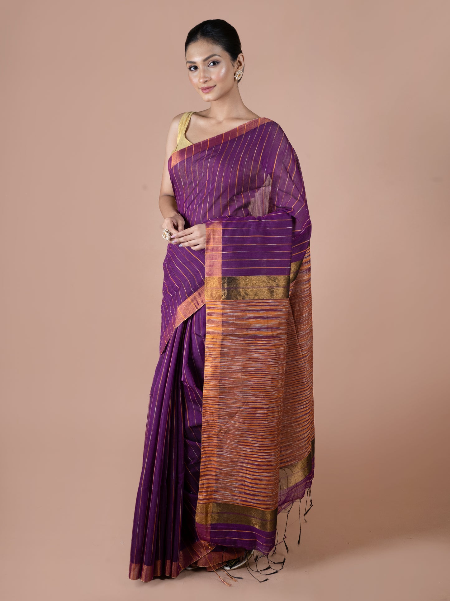 beguni silk cotton saree elegant lightweight blend