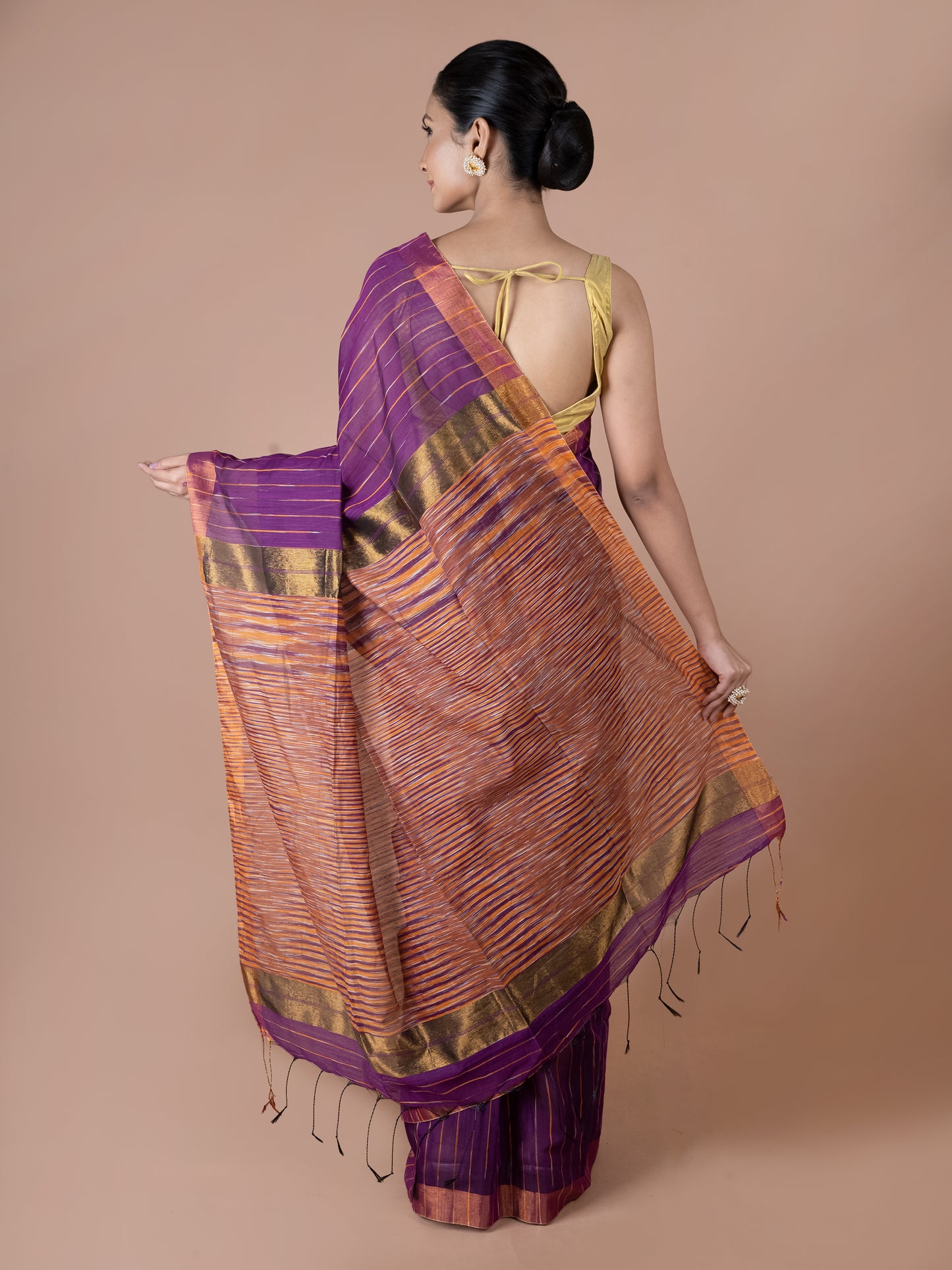 beguni silk cotton saree elegant lightweight blend