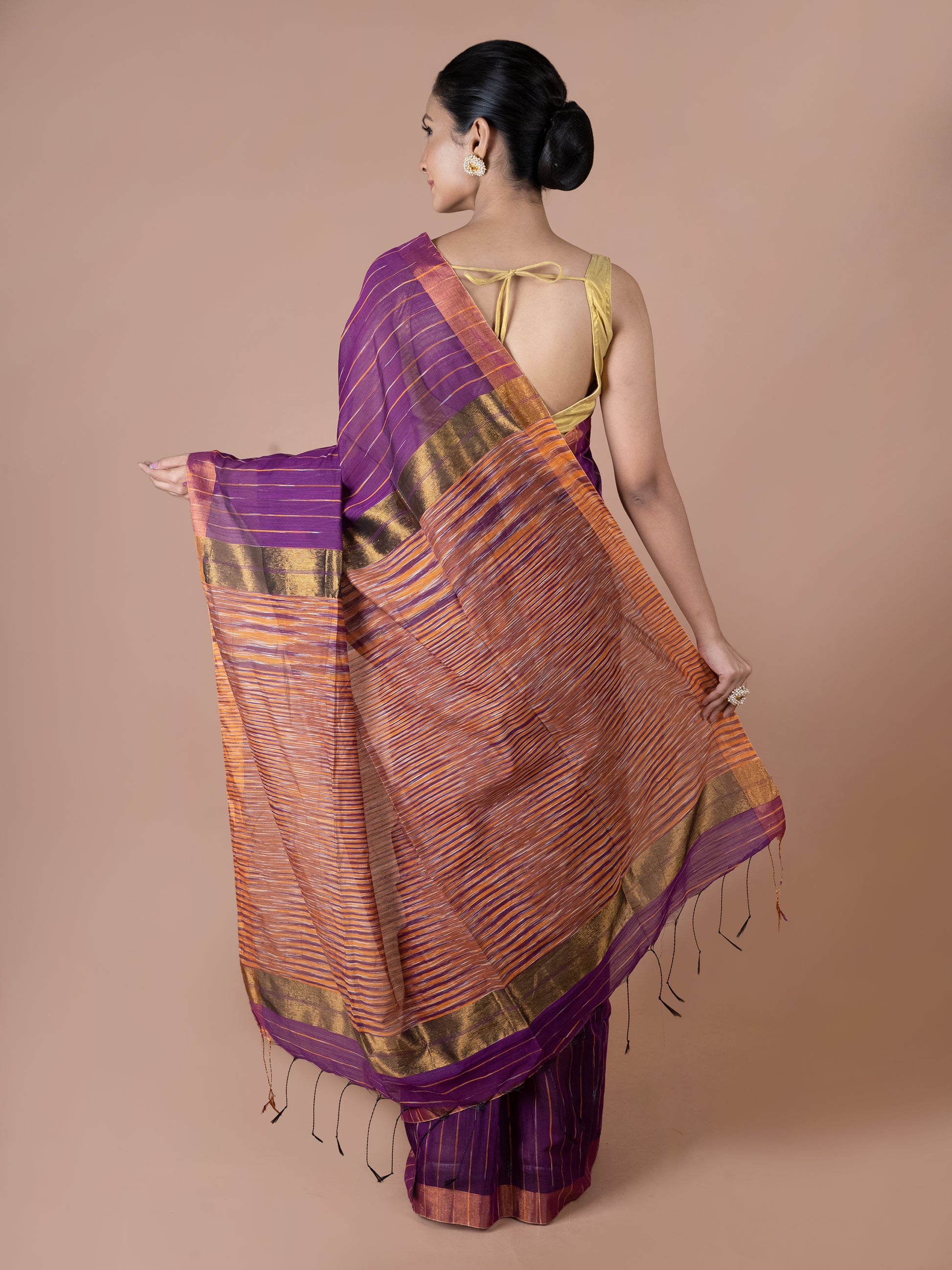 beguni silk cotton saree elegant lightweight blend