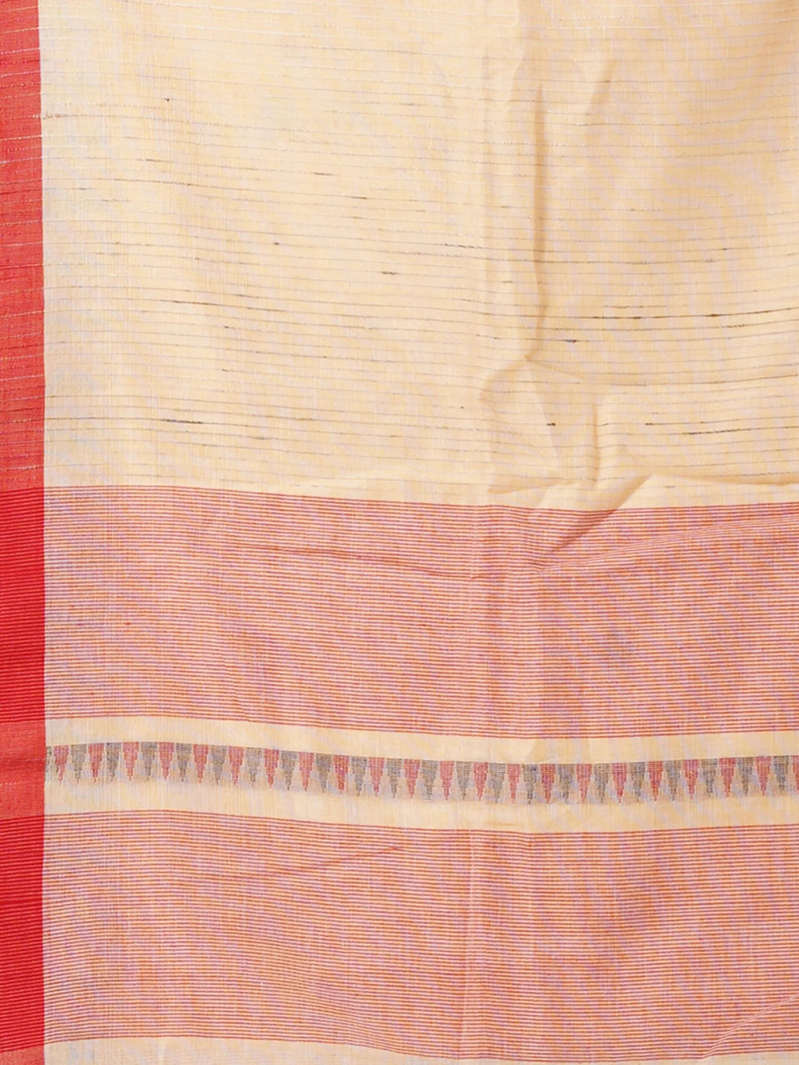 beige phulia jamdani pure cotton saree soft neutral handloom