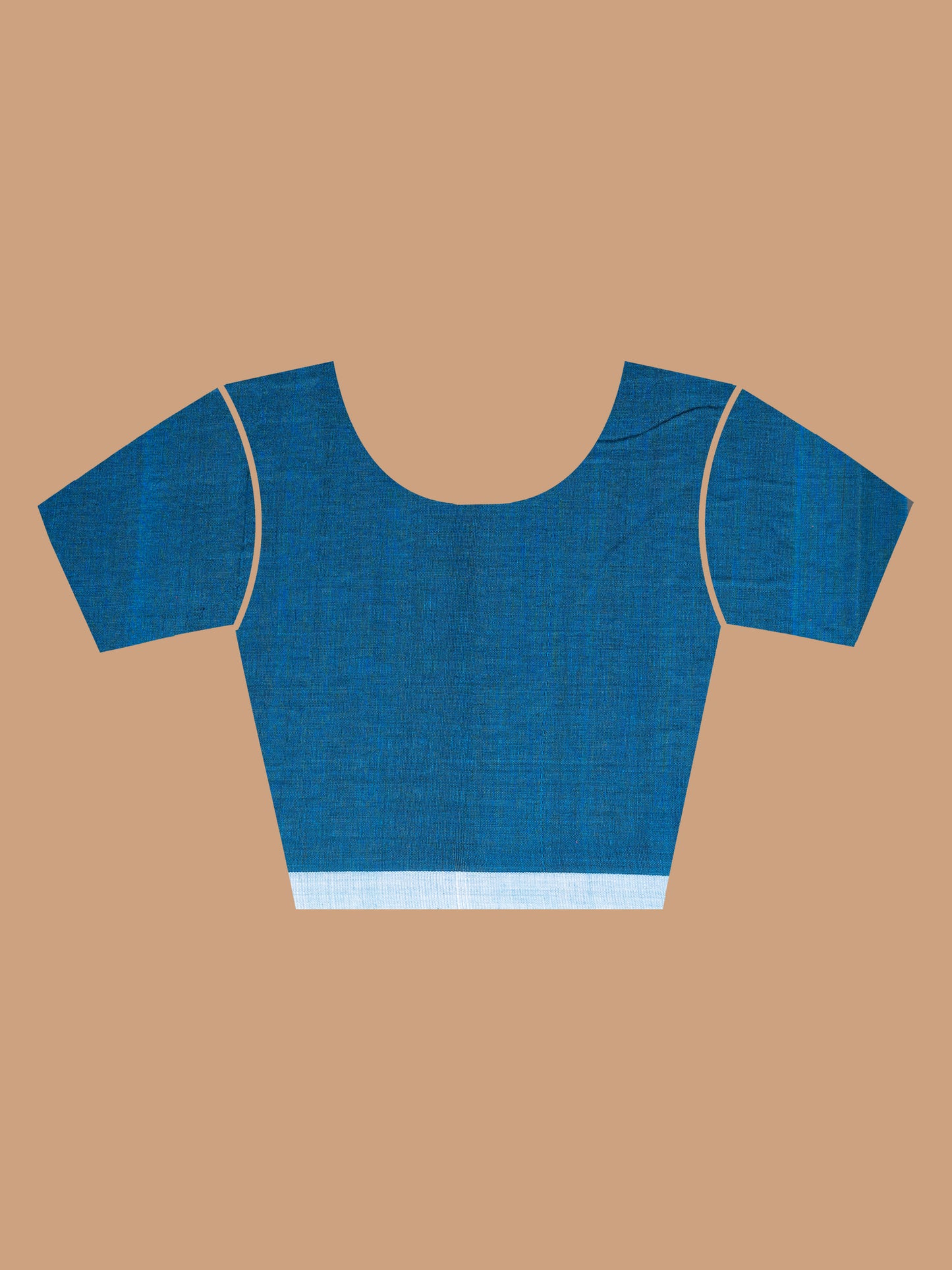 blue lagoon jamdani pure cotton saree fresh handwoven