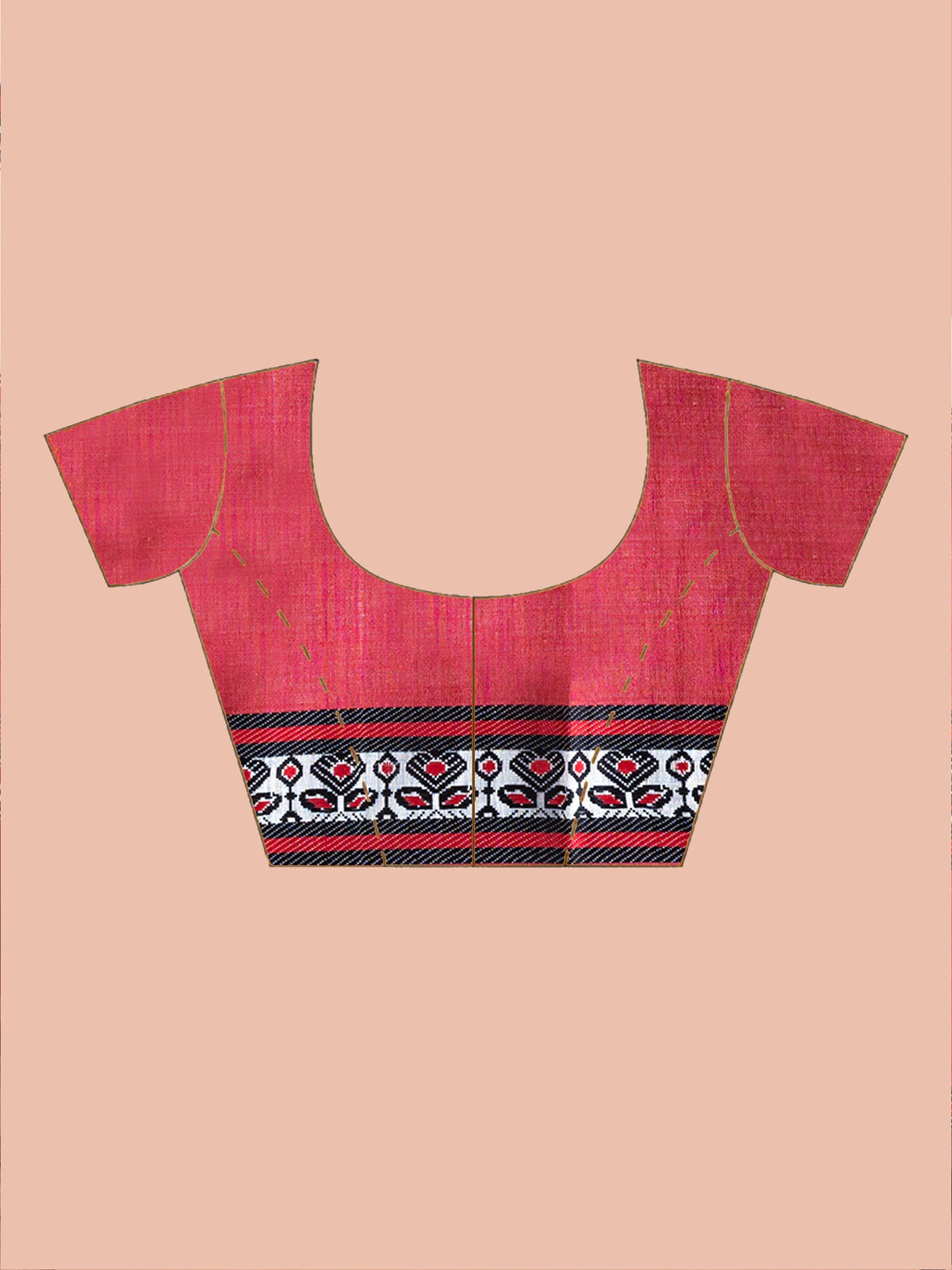 Bodhua Dhonekhali pure cotton handloom saree, motif-rich traditional