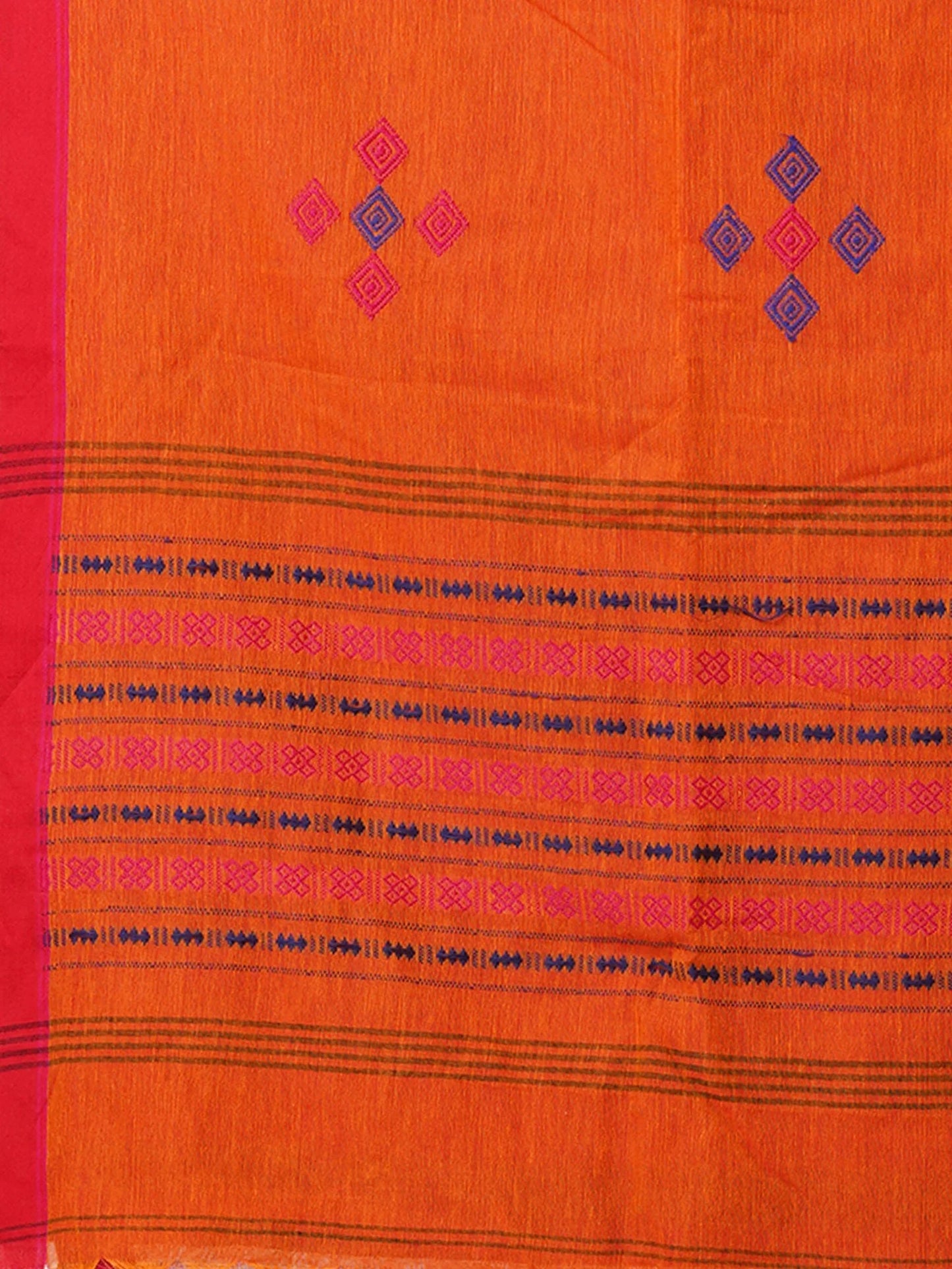 brown handloom khadi pure cotton saree