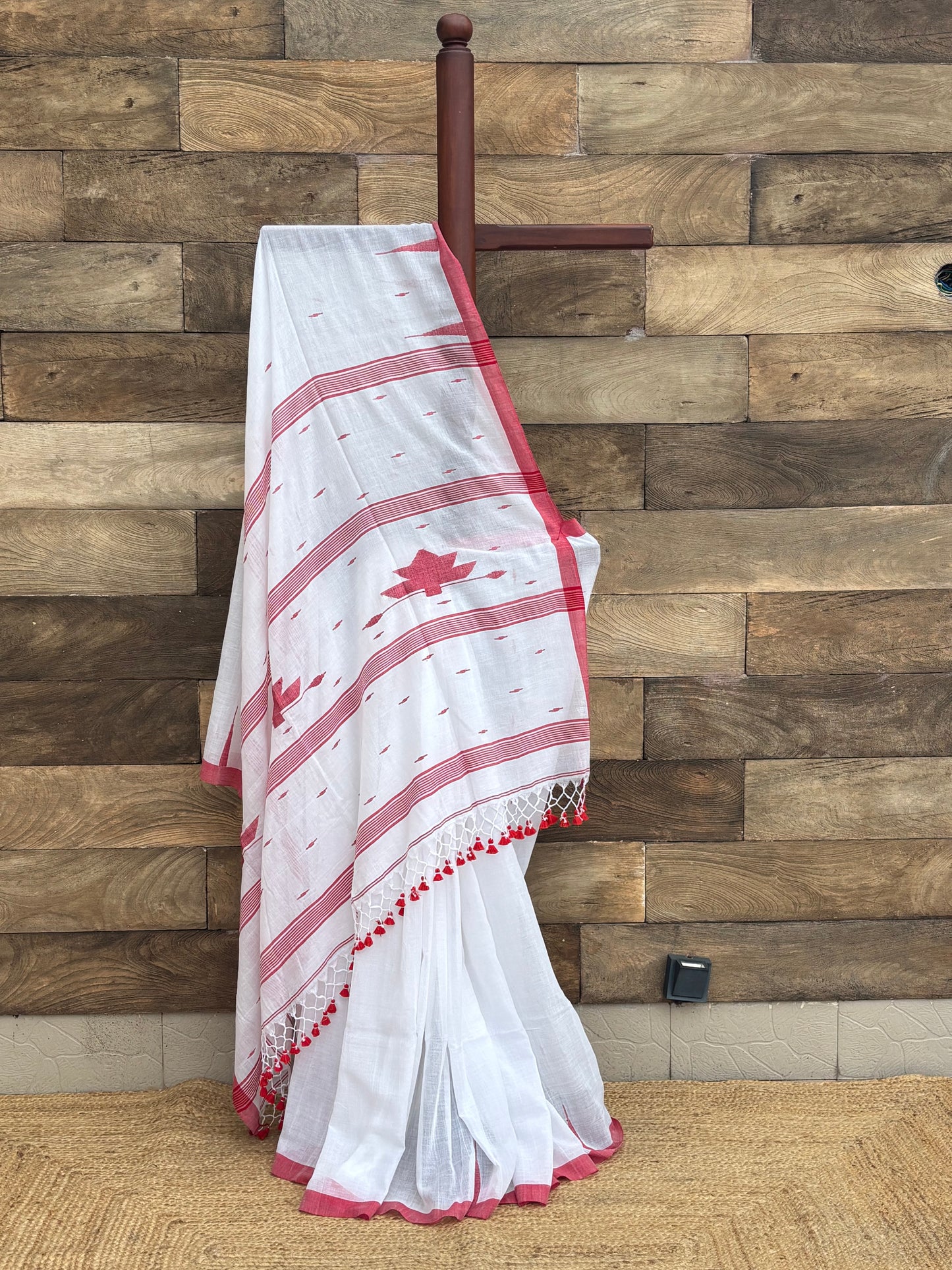 Soft cotton  Phulia jamdani saree