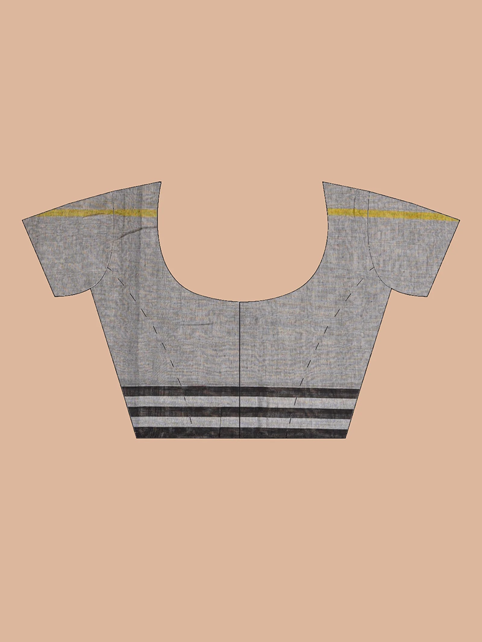 charcoal mulmul handwoven pure cotton saree