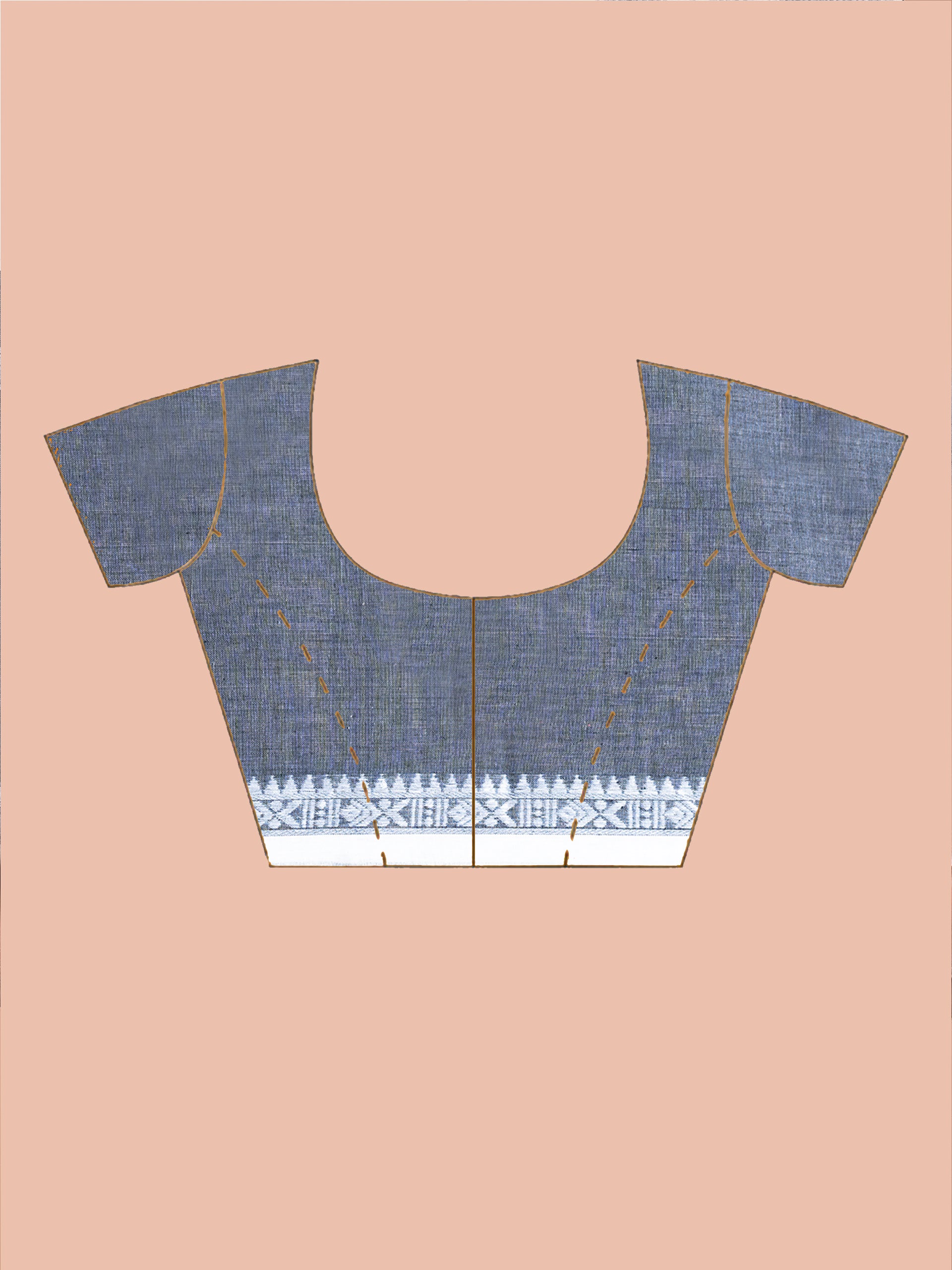 Dust Dhonekhali pure cotton saree earthy neutral handwoven