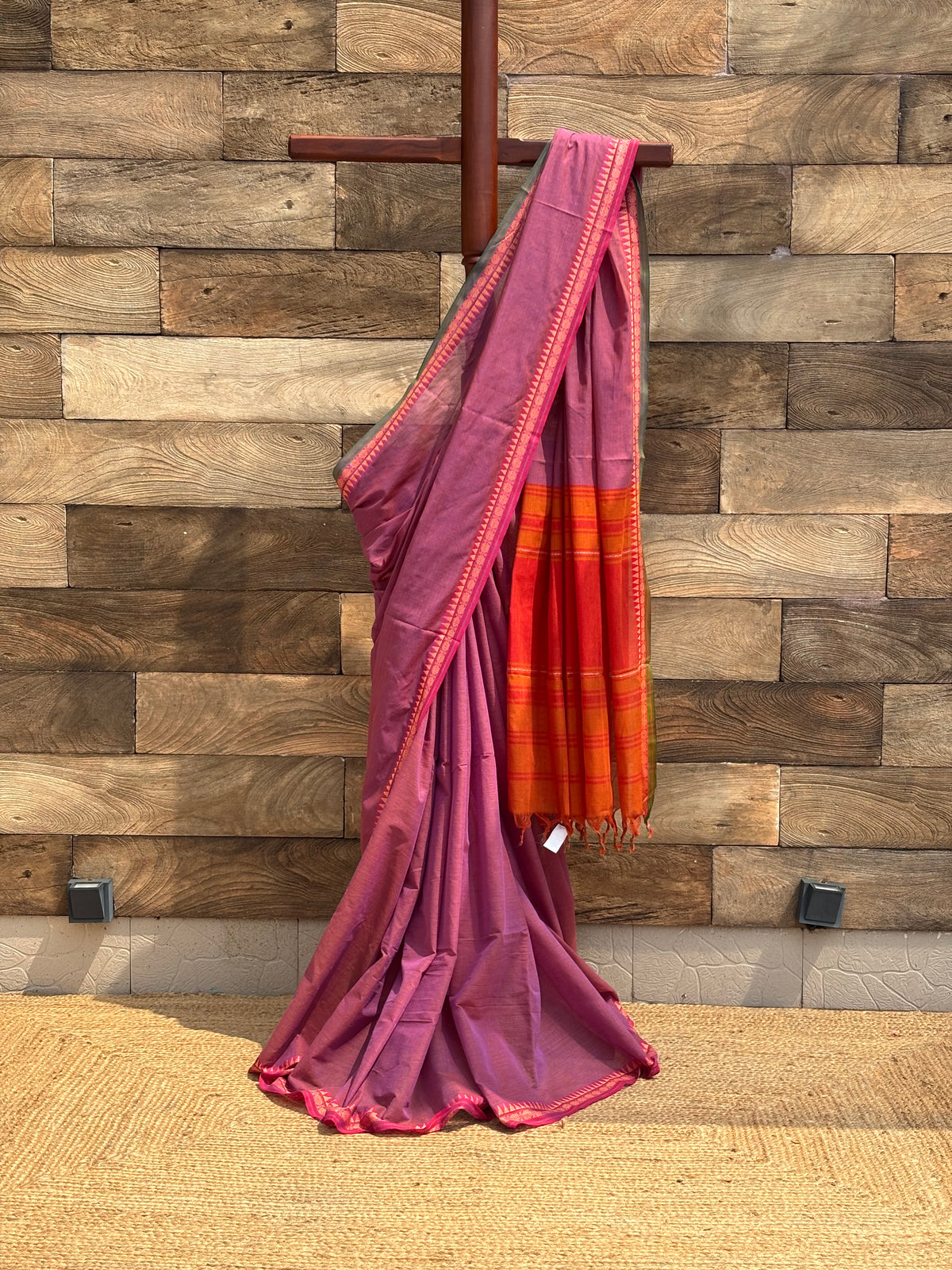 Pure Cotton Dhonekhali Saree 5