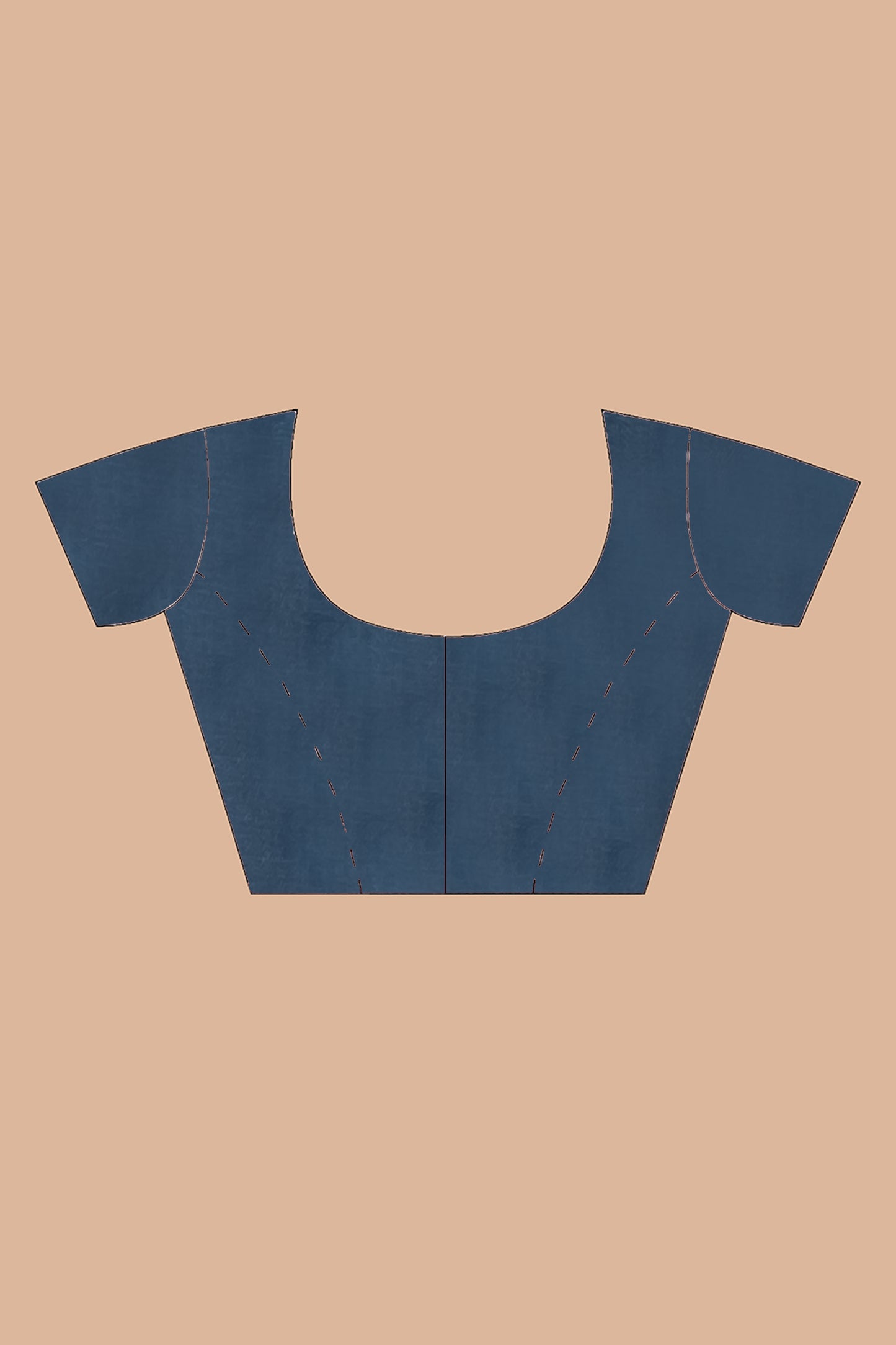 navy blue cotton saree