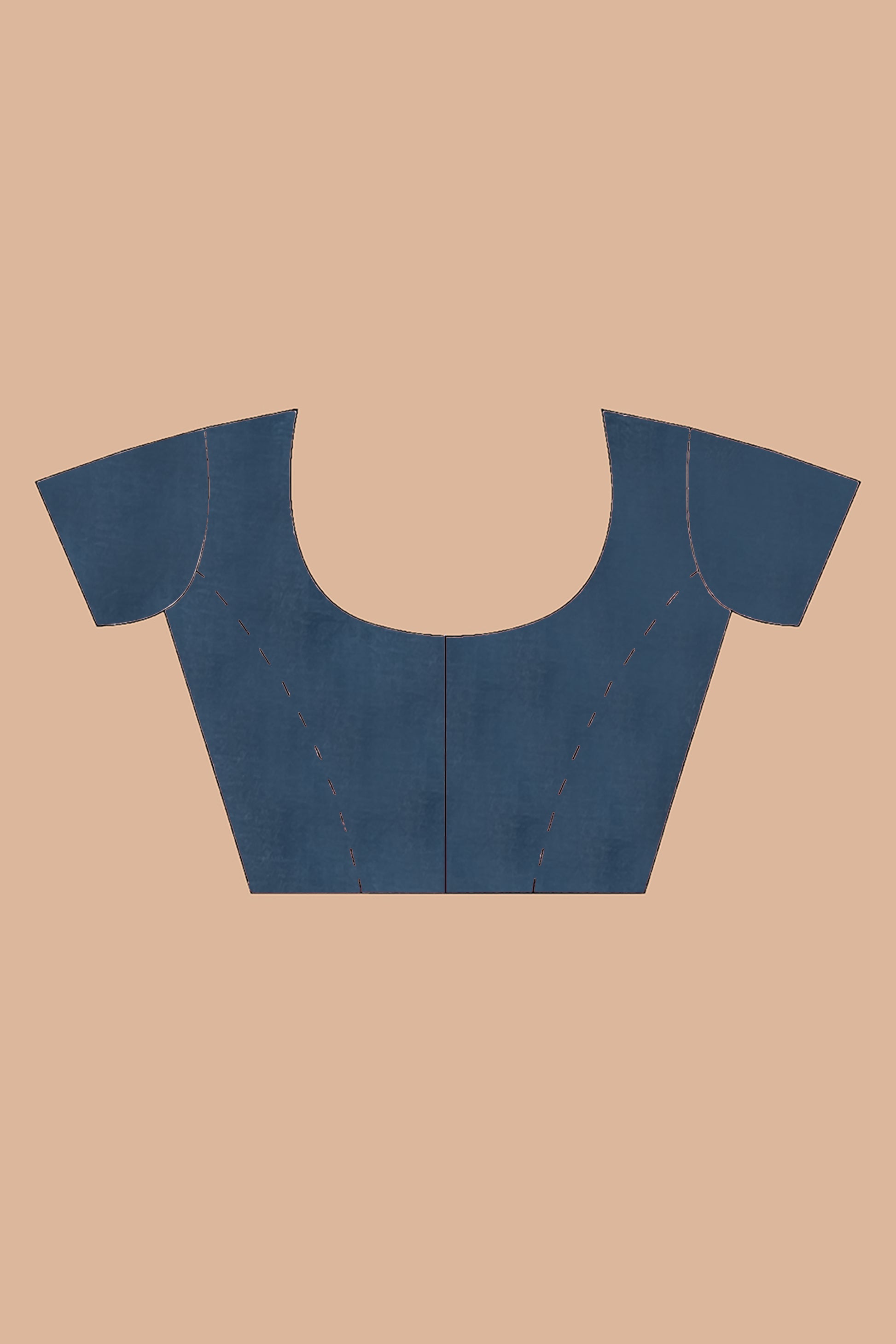 navy blue cotton saree