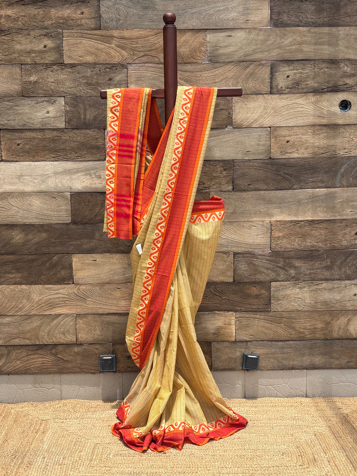 Pure Cotton  Handwoven  Saree