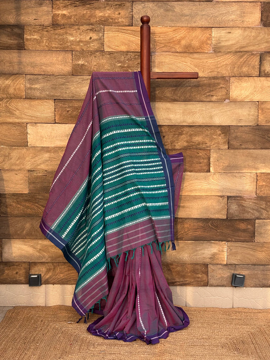 Pure Cotton Handwoven Begumpuri Saree