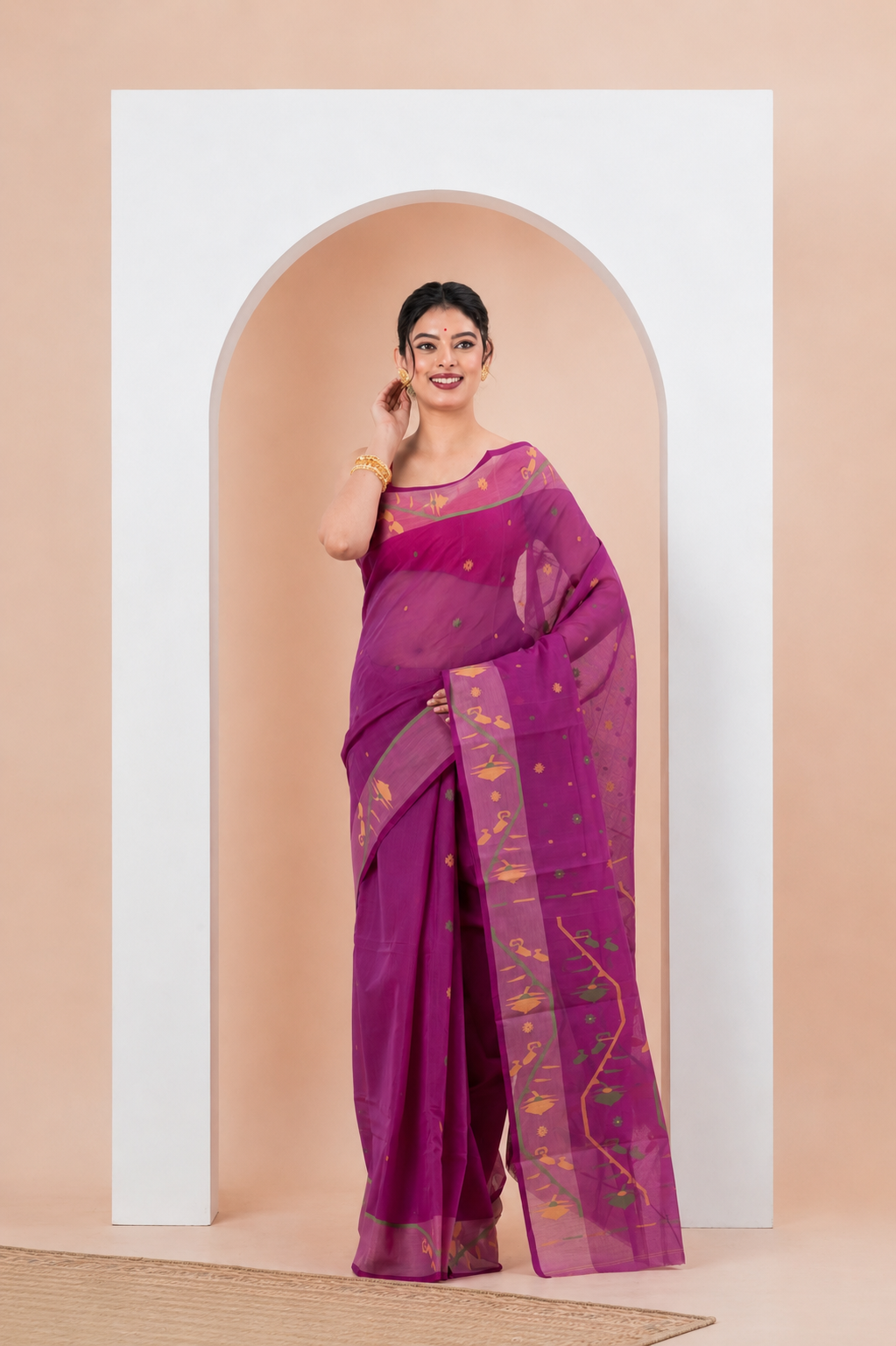 Pure Cotton Jamdani Saree
