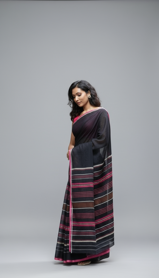 Begumpuri Pure Cotton Handwoven Saree