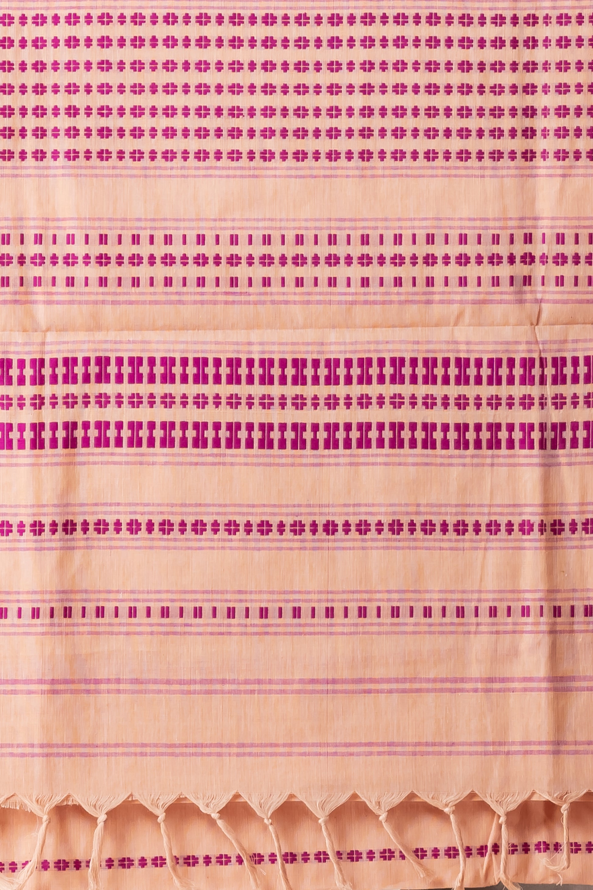 peach begumpuri saree