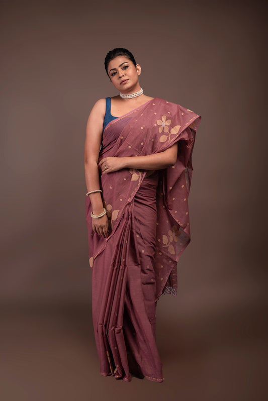 MEHEK -E - JAMDANI Pure Cotton Bengal Jamdani