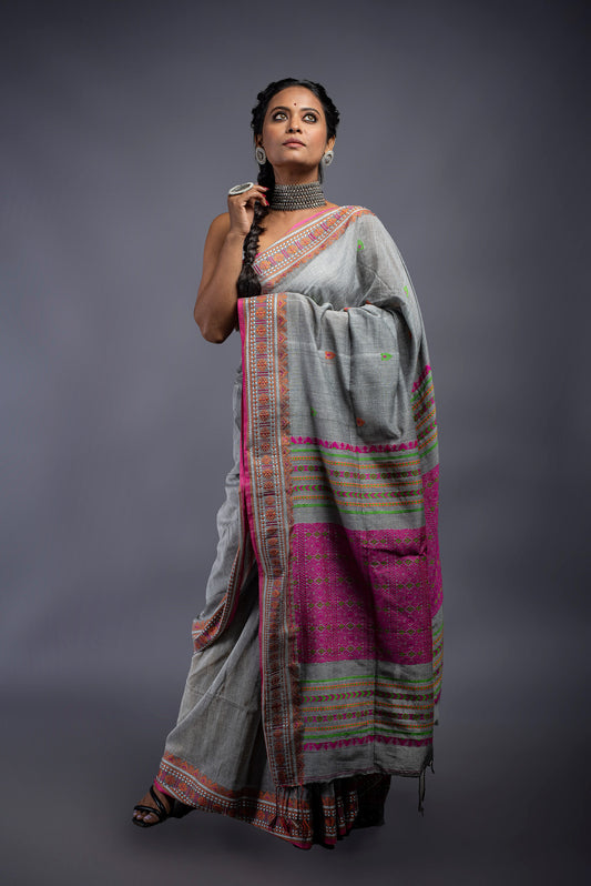 Assam Khadi Cotton (Grey)