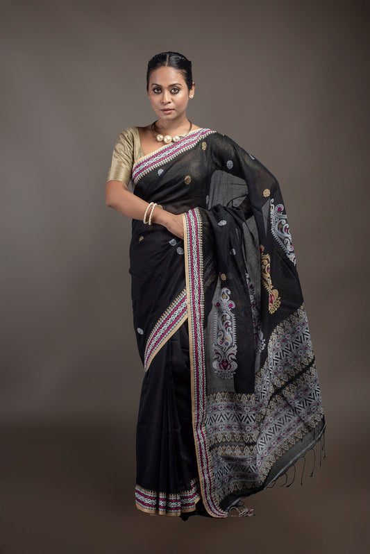 Shyam Rasa Mercerised Cotton Saree