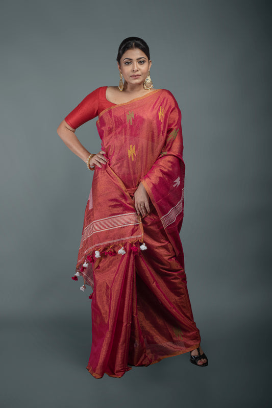 Cotton Tissue Jamdani Saree