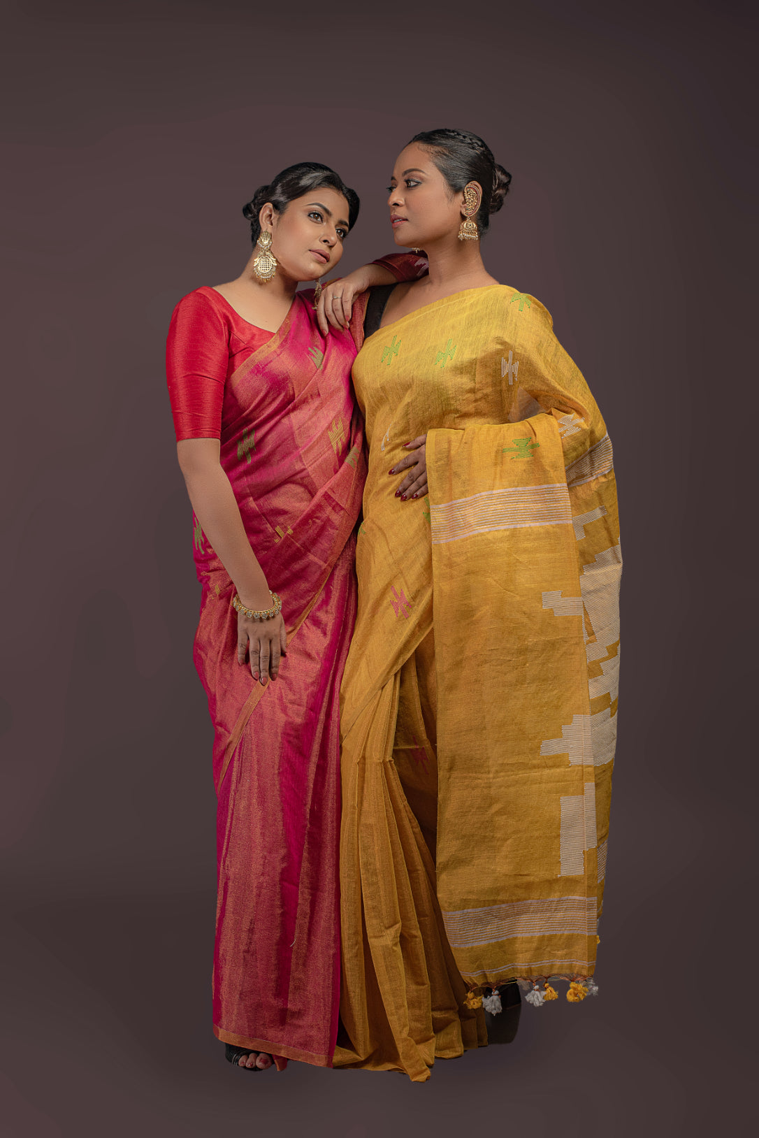 Cotton Tissue Jamdani Saree