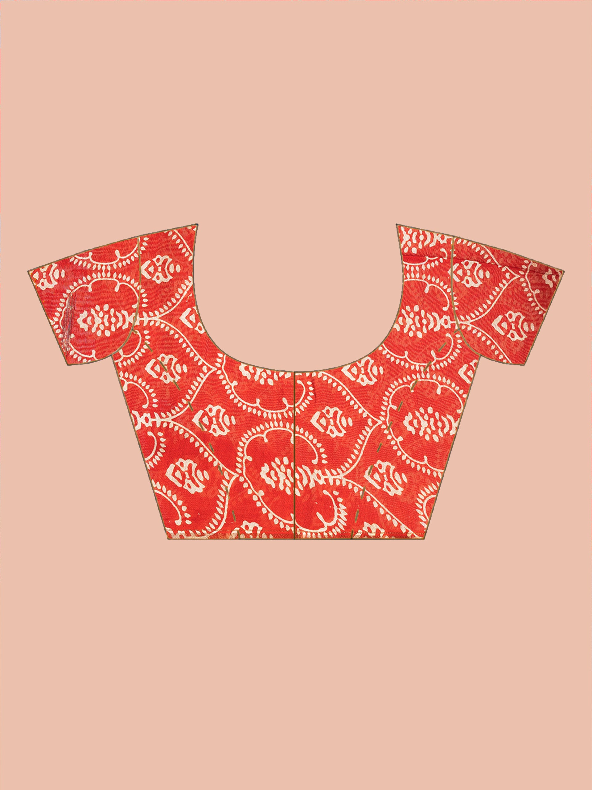 red chanderi silk cotton saree blend handloom elegant