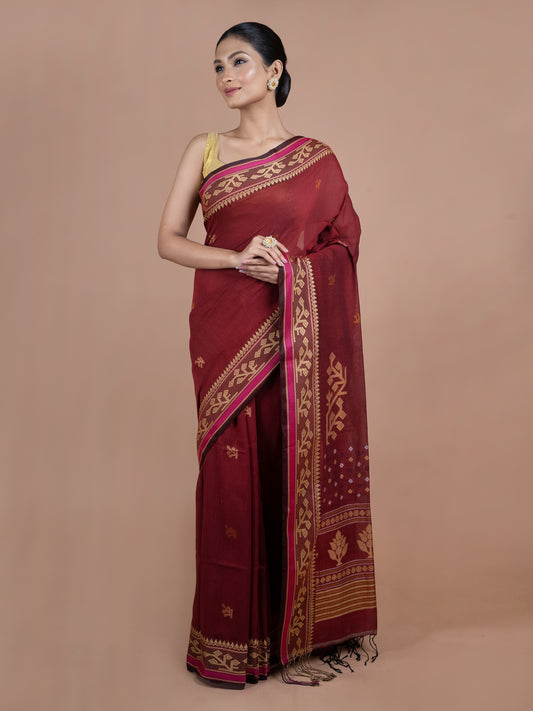 shakti sutra mercerised pure cotton saree women shiny