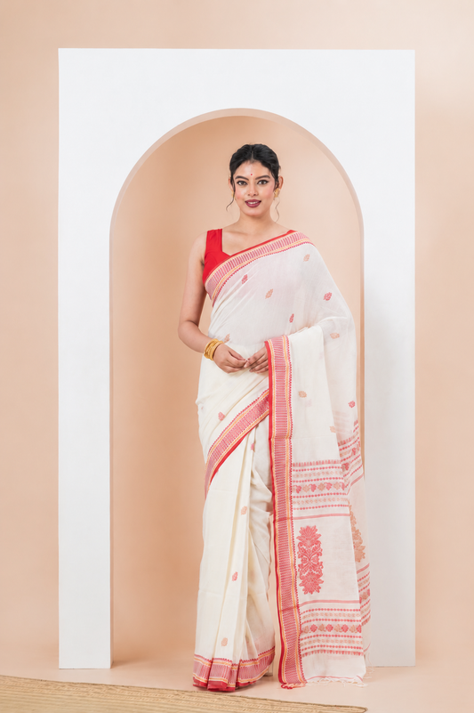 Pure Cotton Handwoven Saree