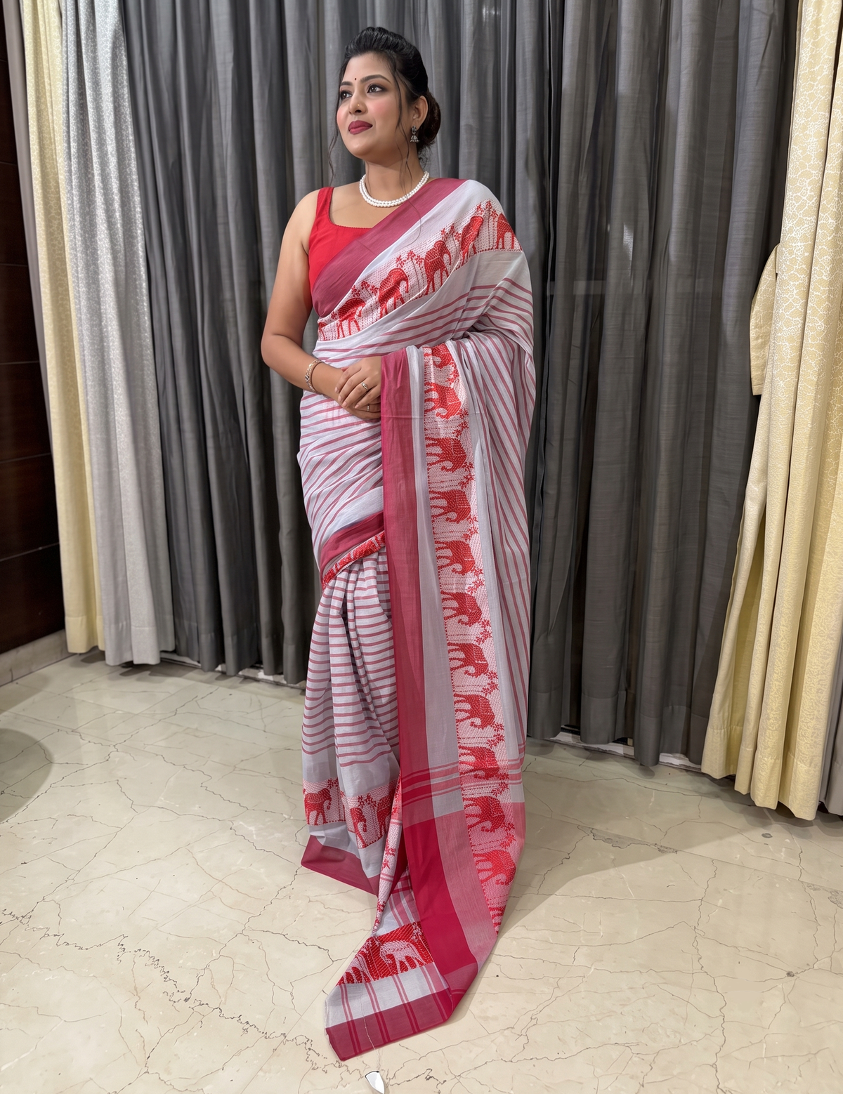 Pure Cotton Dhonekhali Saree