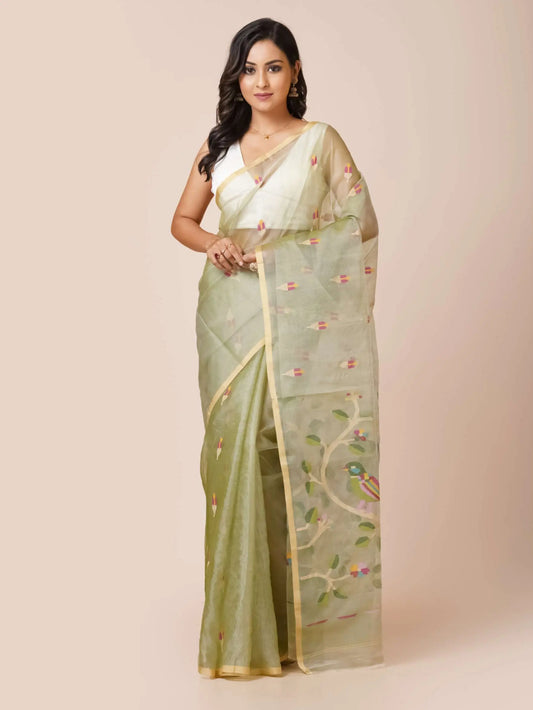 Original Muslin Handwoven Saree