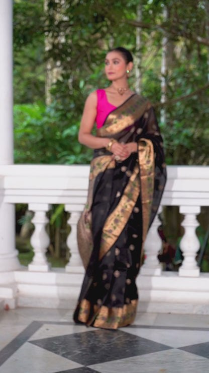 Pakhna Kora organza Banarasi saree