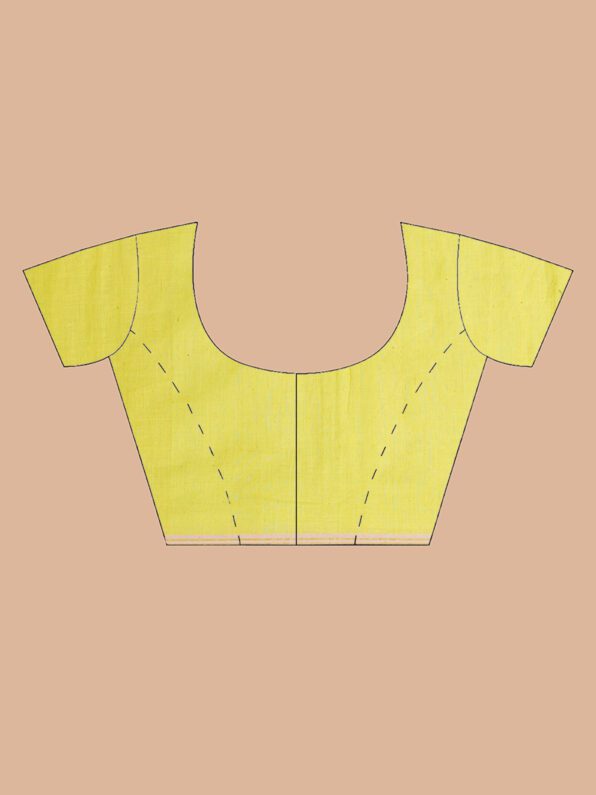 Yellow Soft cotton Jamdani Saree (Blouse)