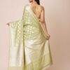 Chanderi Silk Saree in Golden Color worn my a women