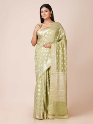 Chanderi Silk Fancy Saree for Women