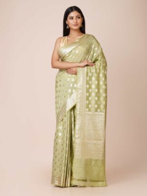 Chanderi Silk Fancy Saree for Women