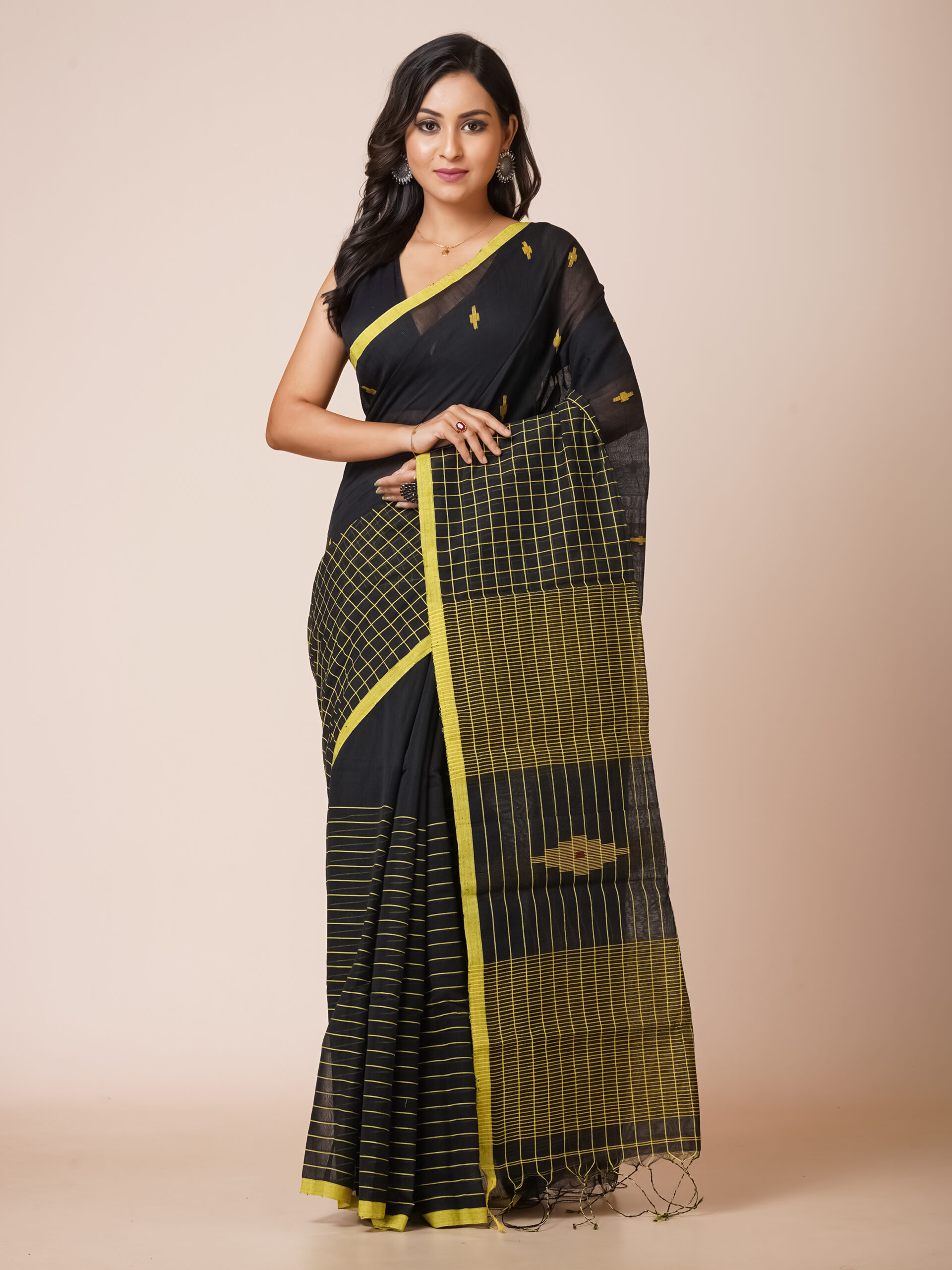" RAJANI " SLUB COTTON JAMDANI SAREE