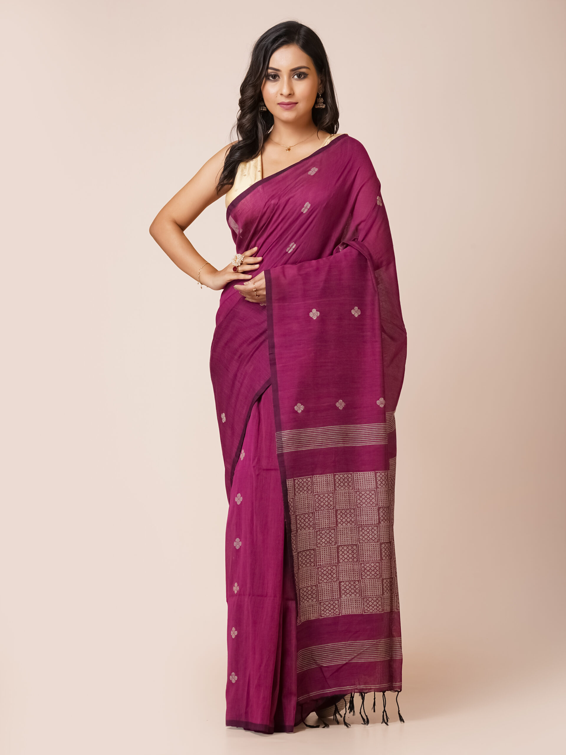 "RAJMOHINI" PURE  KHADI COTTON SAREE