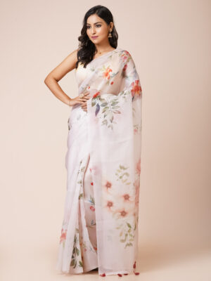 “CHANDNI ” PURE KORA ORGANZA SAREE