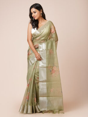 “NEEM NOIR” DIGITAL PRINT  FANCY SAREE
